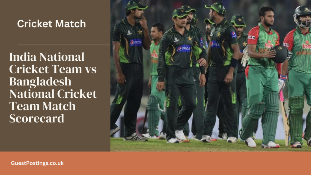 Bangladesh National Cricket Team vs Pakistan National Cricket Team Match Scorecard