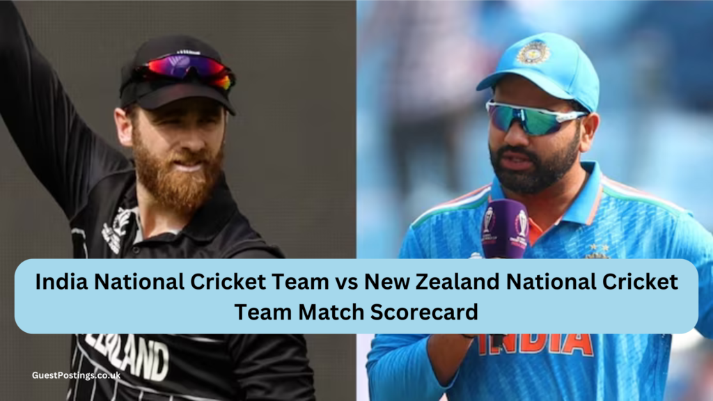 India National Cricket Team vs New Zealand National Cricket Team Match Scorecard