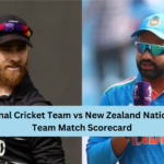 India National Cricket Team vs New Zealand National Cricket Team Match Scorecard