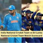 India National Cricket Team vs Sri Lanka National Cricket Team Match Scorecard