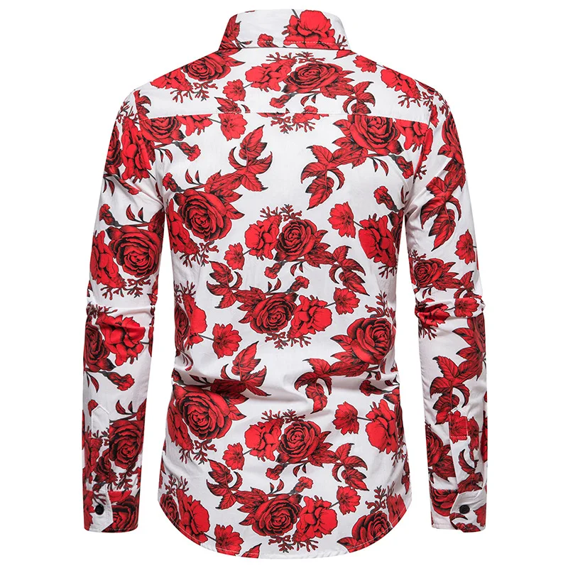 Thesparkshop.in:product/flower-style-casual-men-shirt-long-sleeve-and-slim-fit-mens-clothes