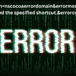 errordomain=nscocoaerrordomain&errormessage=could not find the specified shortcut.&errorcode=4